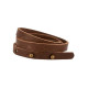 Bracelet cuir 3 tours marron