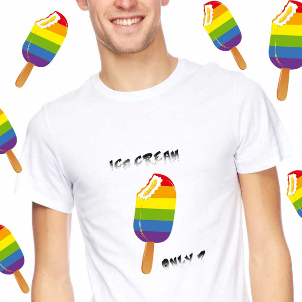T shirt Ice cream Only
