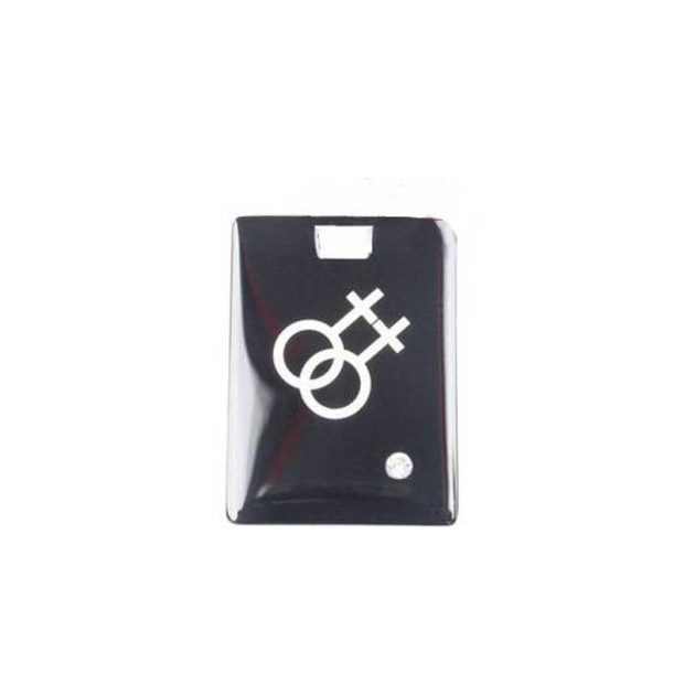 Pendentif Titane Noir Lesbien