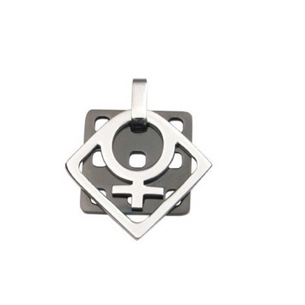 Pendentif Lesbien Titane/Acier