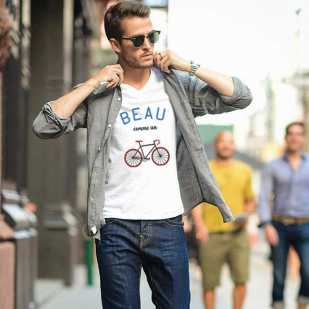 Tee shirt Beau comme un vélo