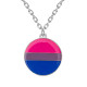 Pendentif pastille drapeau bisexuel
