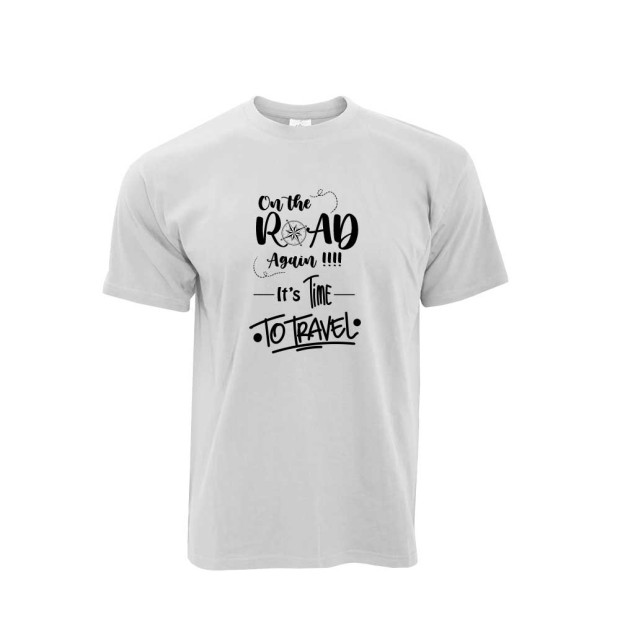 T-shirt on the road again