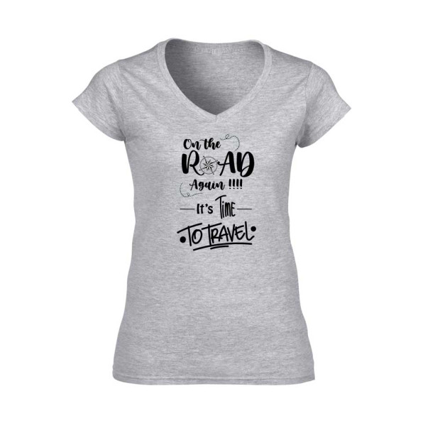 T-shirt on the road again