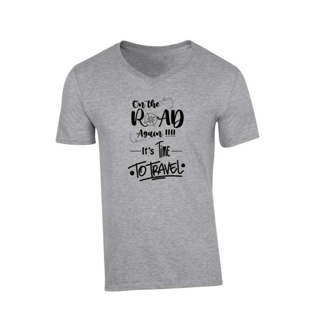 T-shirt on the road again