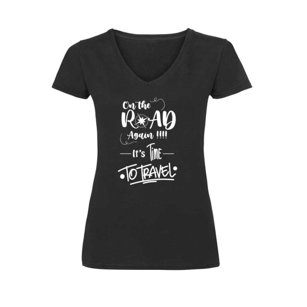 T-shirt on the road again