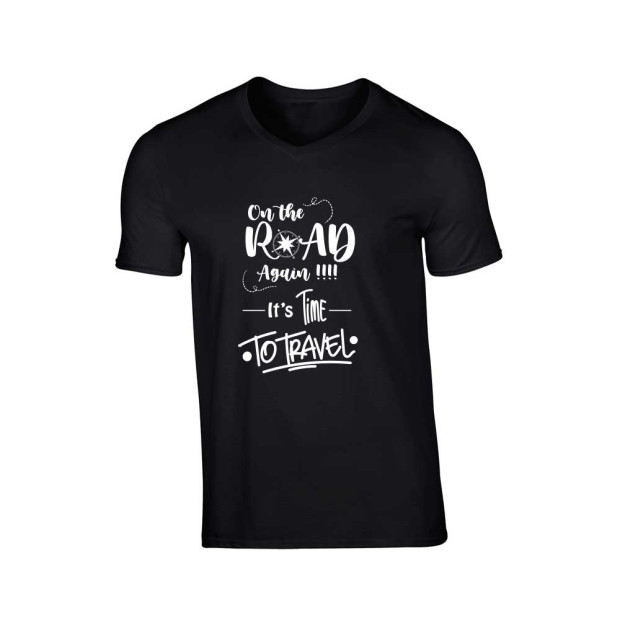 T-shirt on the road again