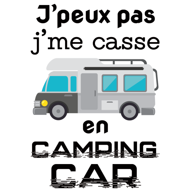 Tote bag J'peux pas j'me casse en camping car
