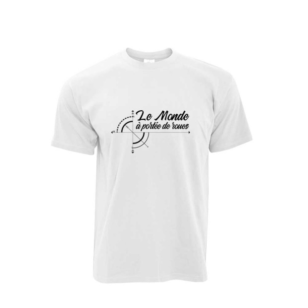 Tee shirt Le Monde à portée de roues