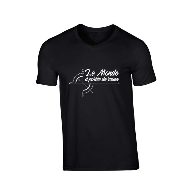 Tee shirt Le Monde à portée de roues
