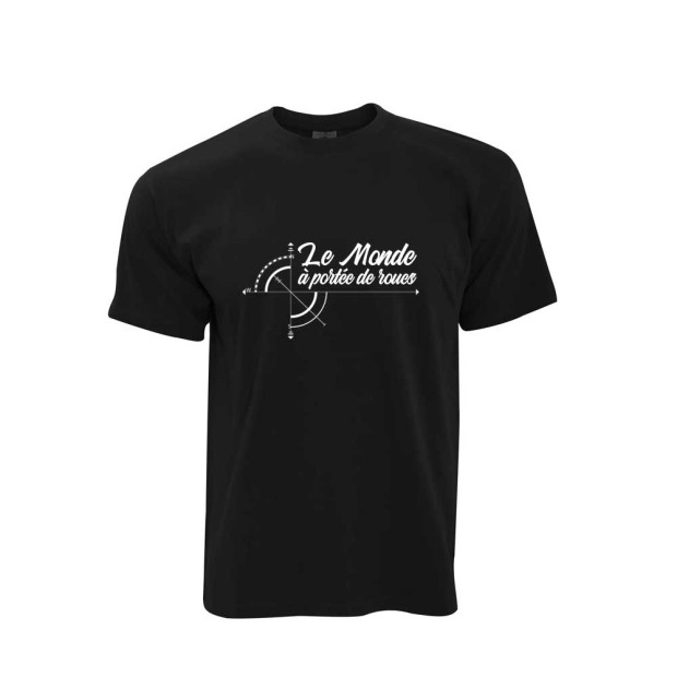 Tee shirt Le Monde à portée de roues