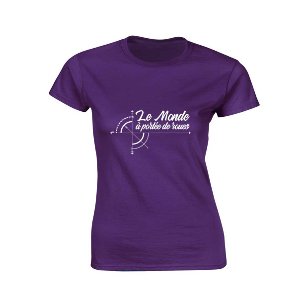 Tee shirt Le Monde à portée de roues