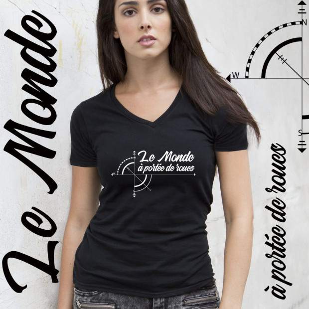 Tee shirt Le Monde à portée de roues