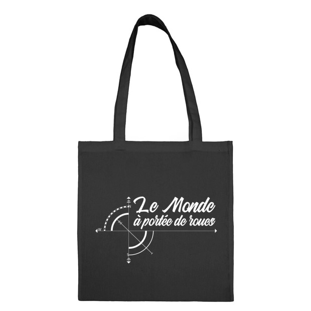 Tote bag Le Monde à portée de roues