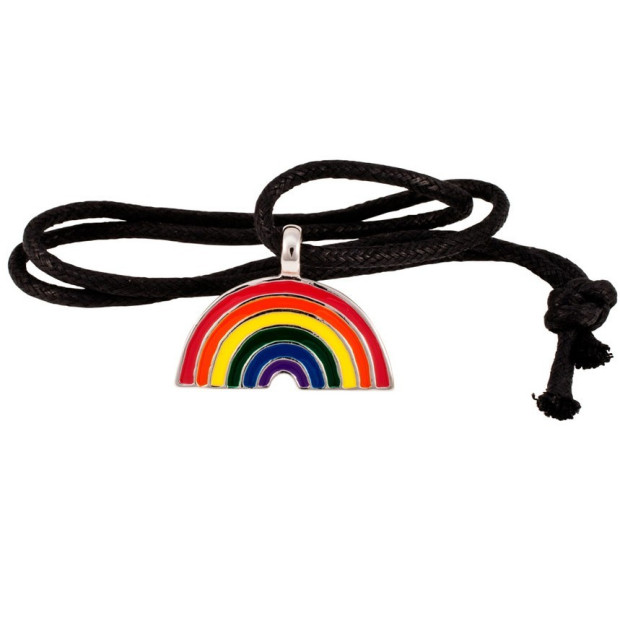 Pendentif arc en ciel gay lesbien